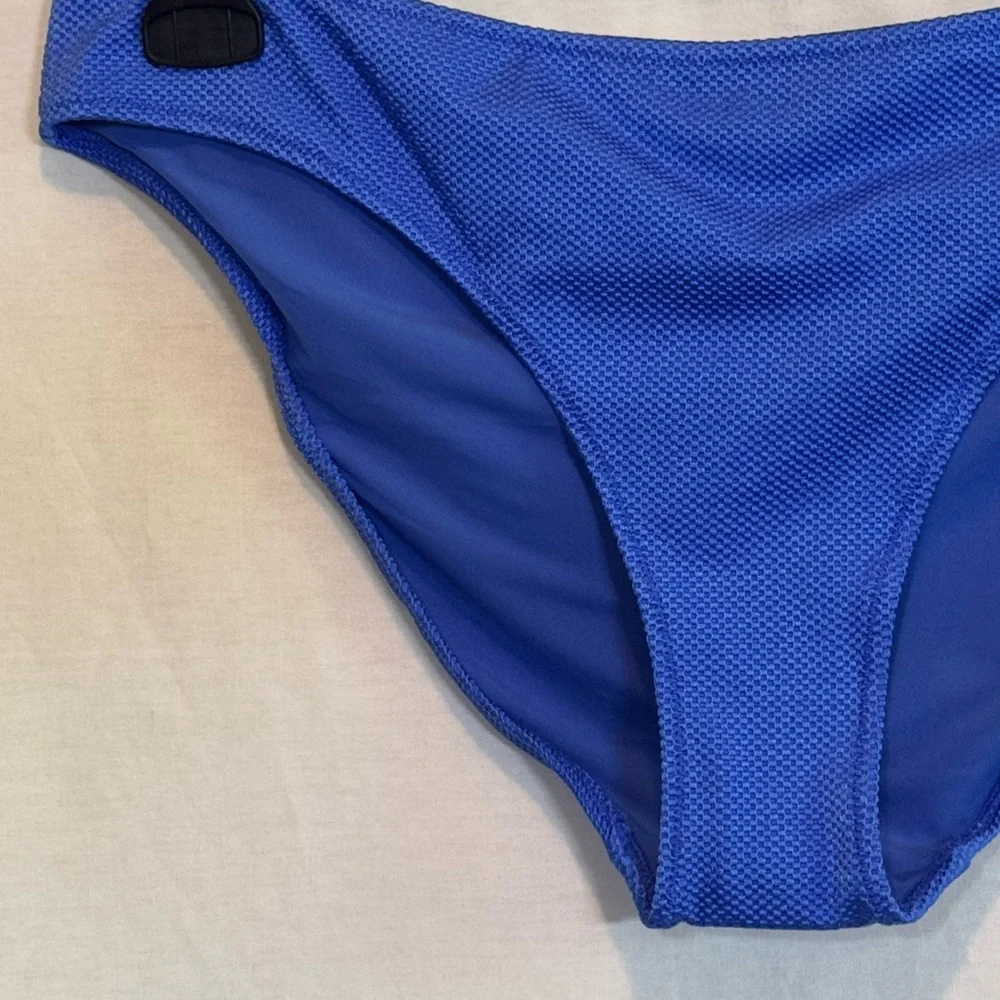 AA-97 Aerie NWT Blue Lined Summer Swim Bikini Bottoms Size‎ XL